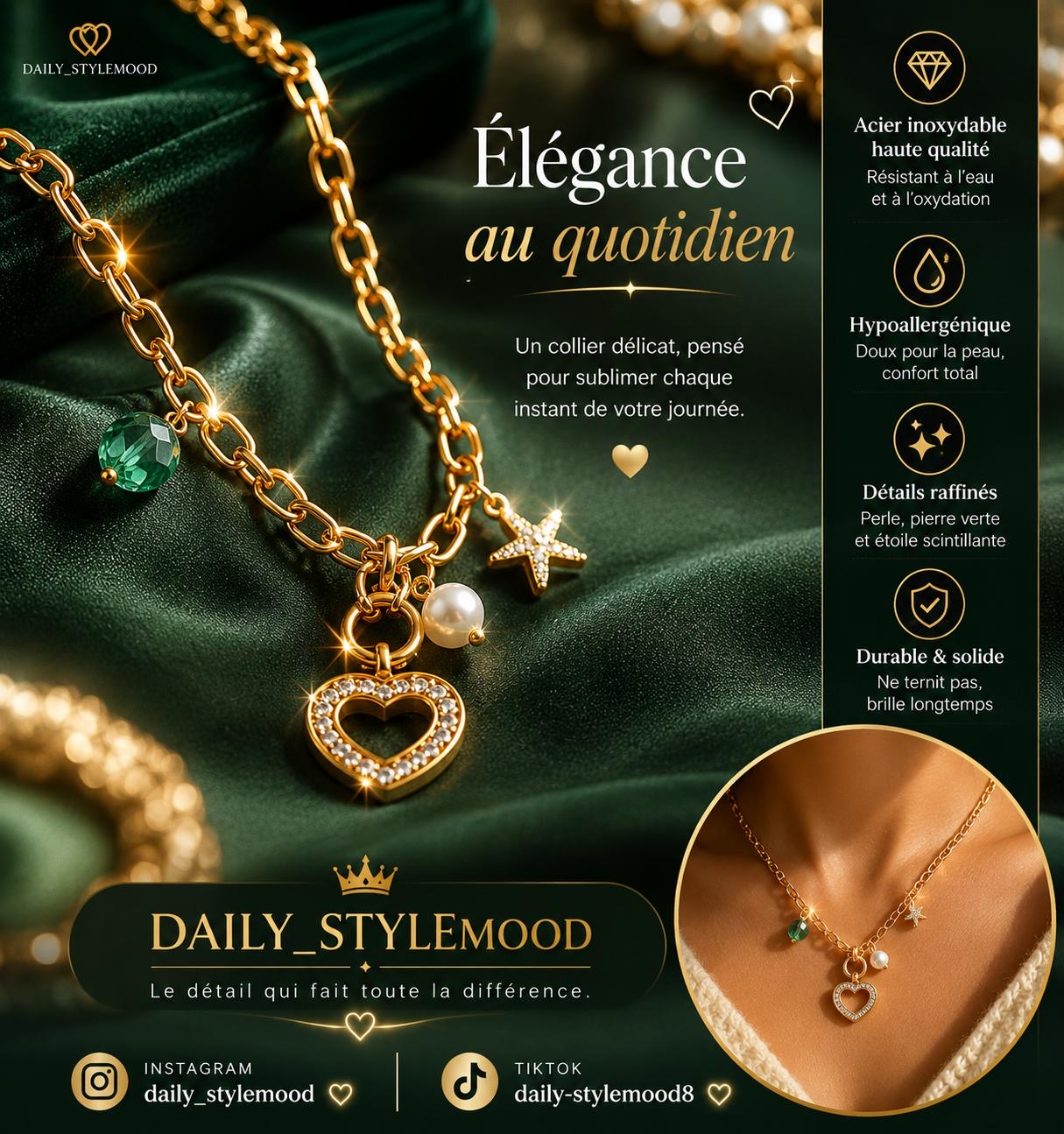 Collier cœur: