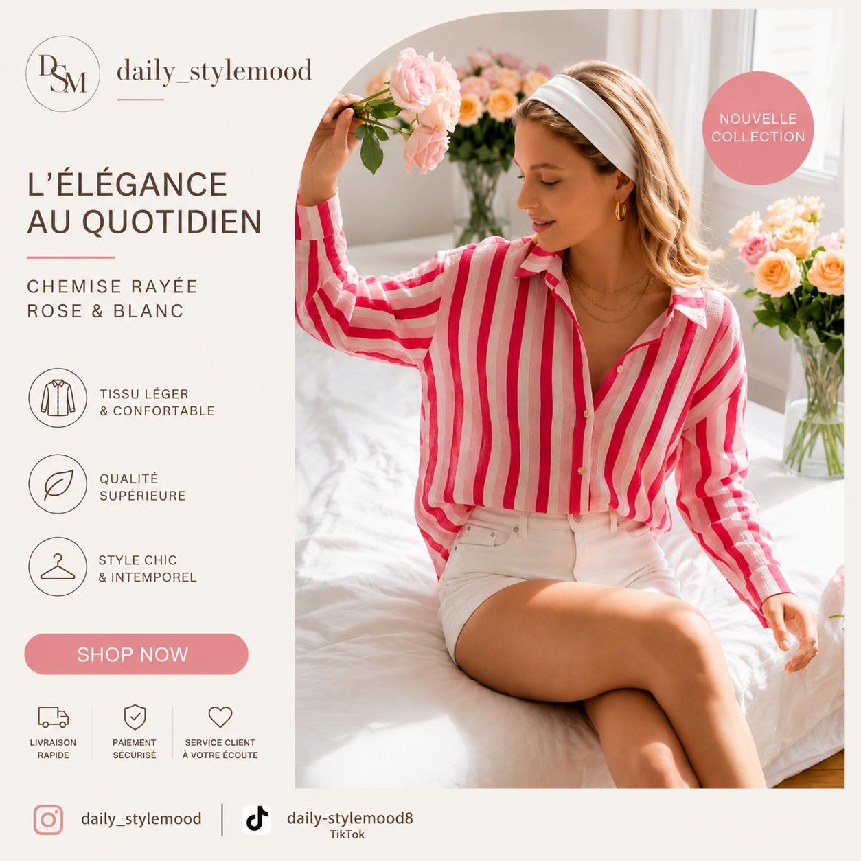 Chemise à rayure: