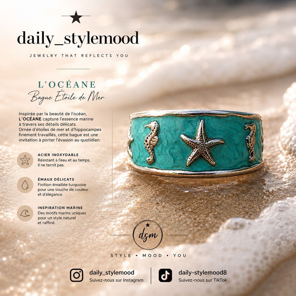 Bracelet océan: